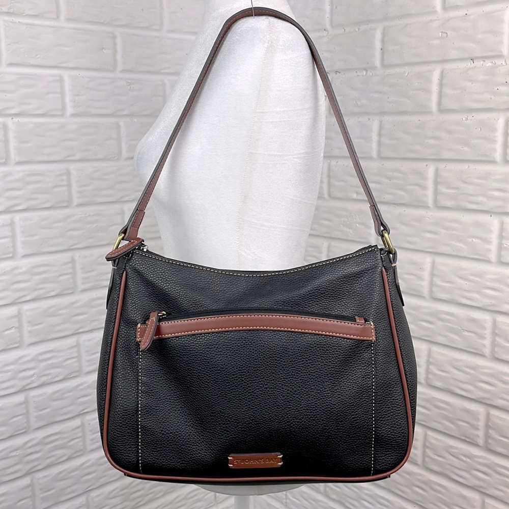 St. John's Bay Bristol Top Zip Shoulder Bag Vegan Leather